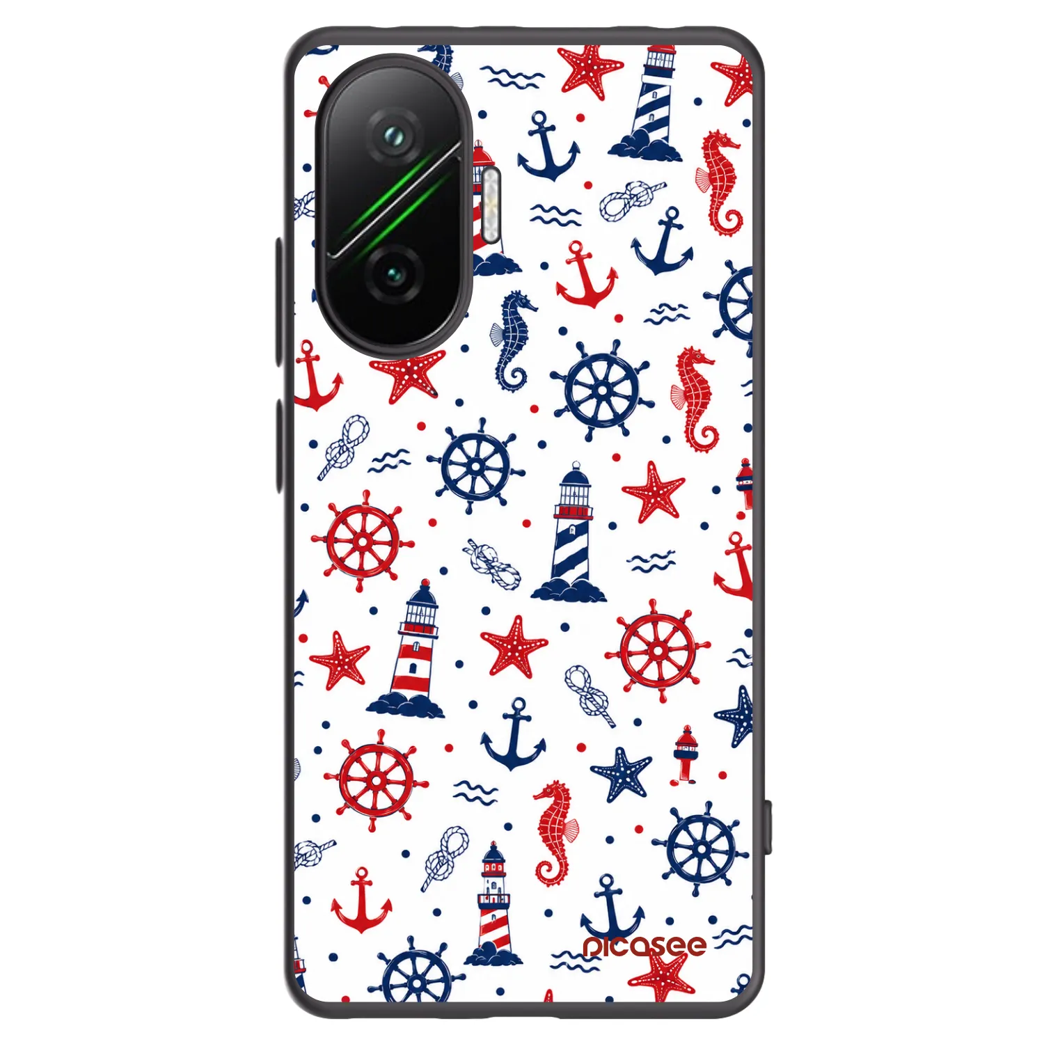 Picasee Xiaomi Poco F7 5G Hülle - Schwarzes Silikon - Sailor Vibes