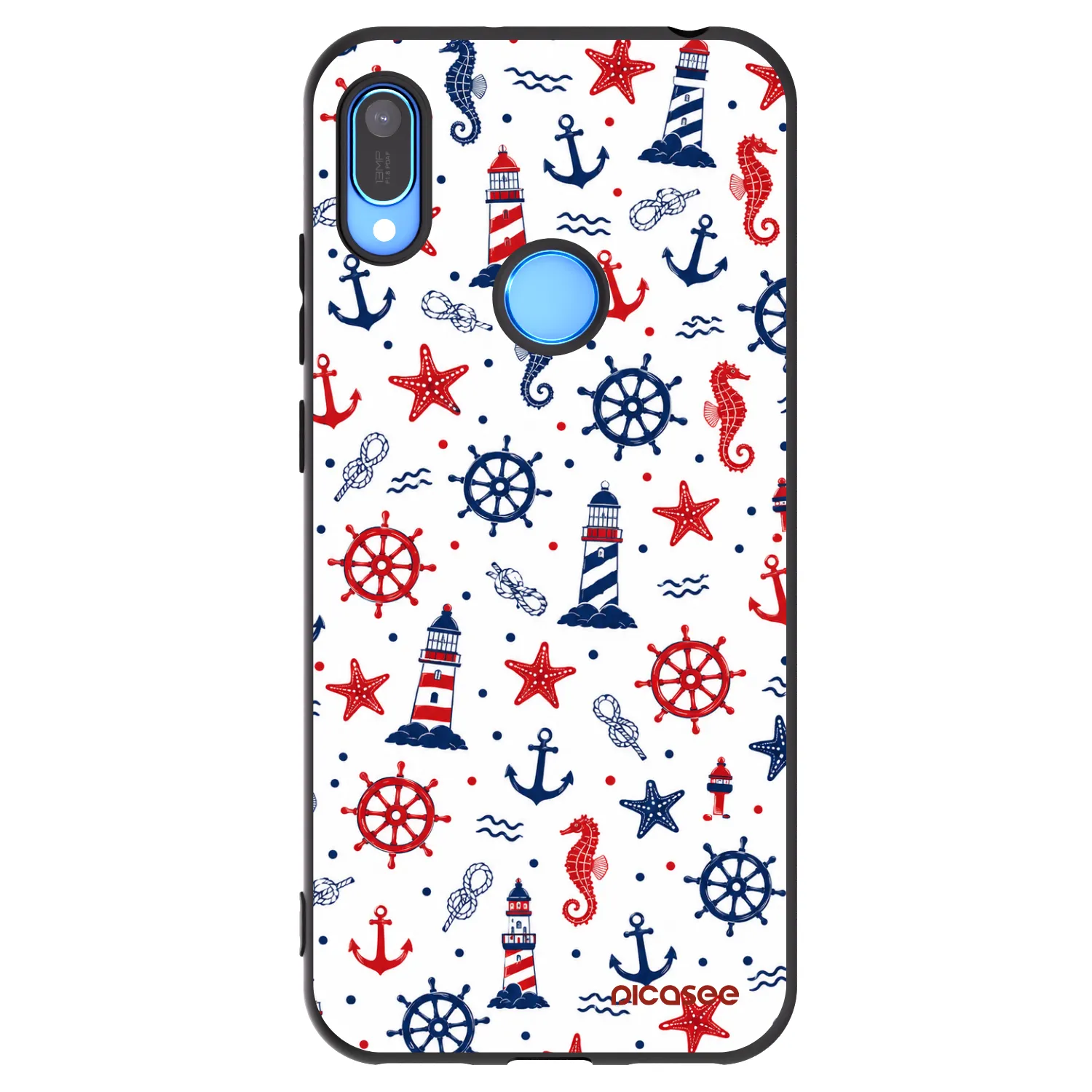 Picasee Huawei Y6 2019 Hülle - Schwarzes Silikon - Sailor Vibes