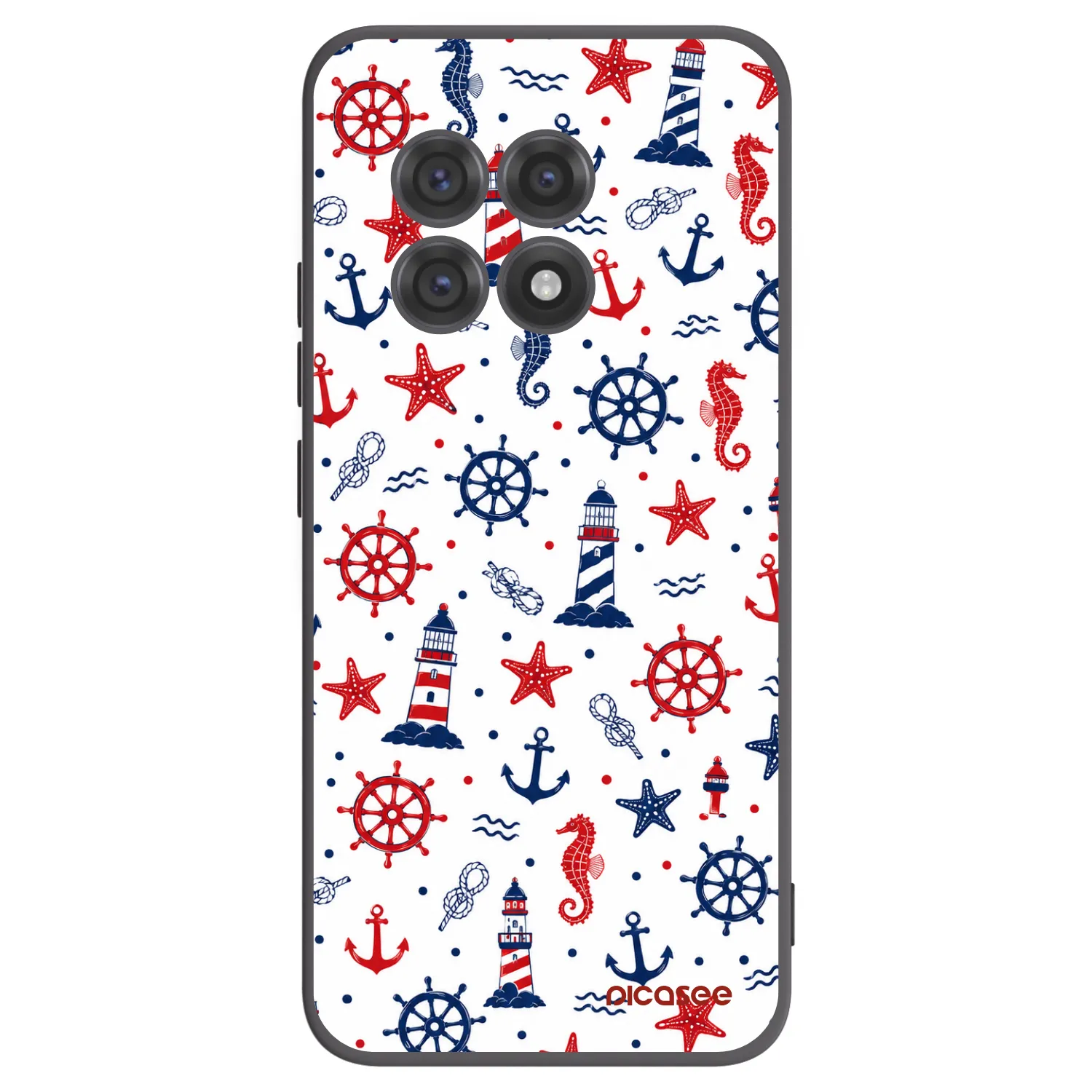 Picasee OnePlus 13R 5G Hülle - Schwarzes Silikon - Sailor Vibes