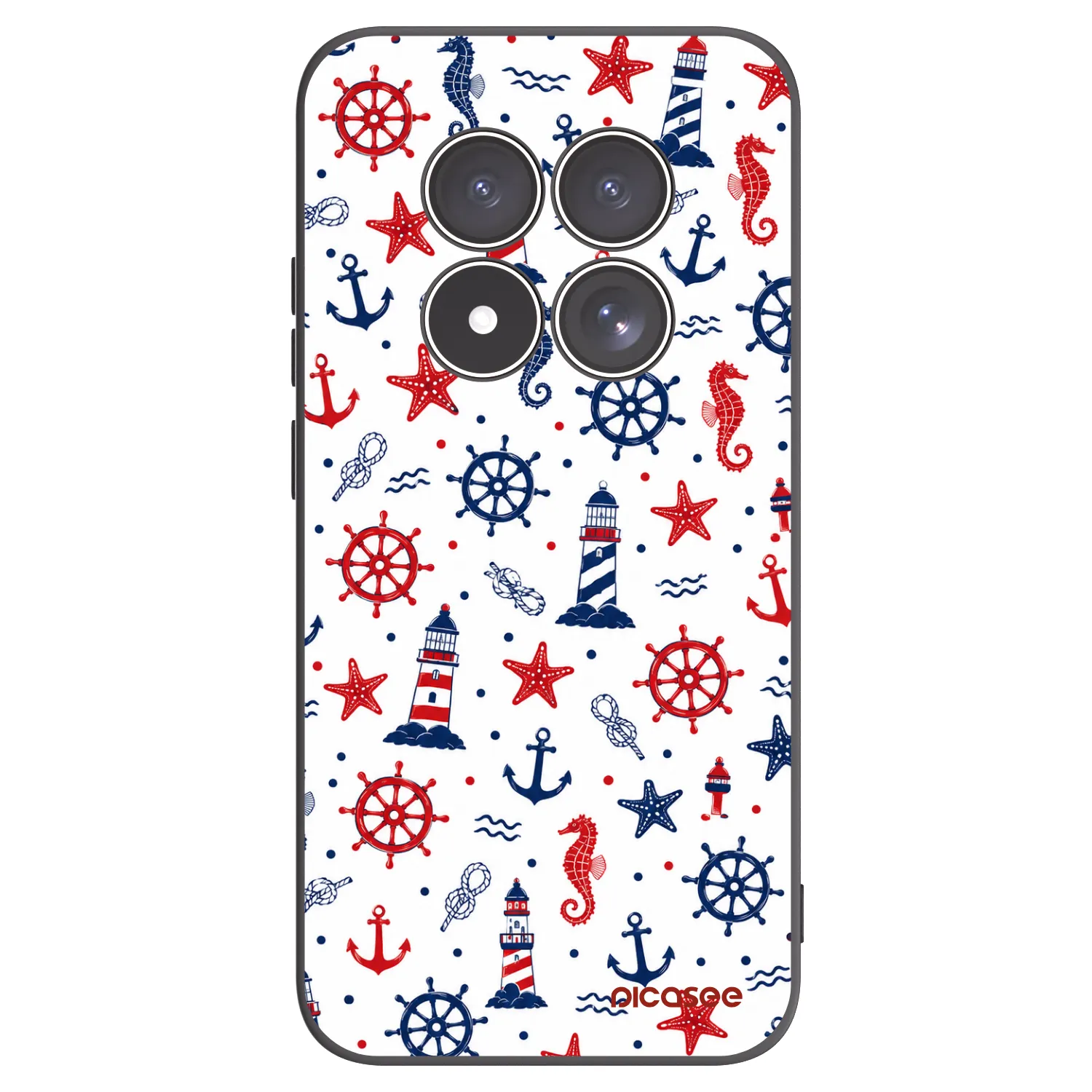 Picasee Xiaomi Redmi Note 15 Pro 5G Hülle - Schwarzes Silikon - Sailor Vibes