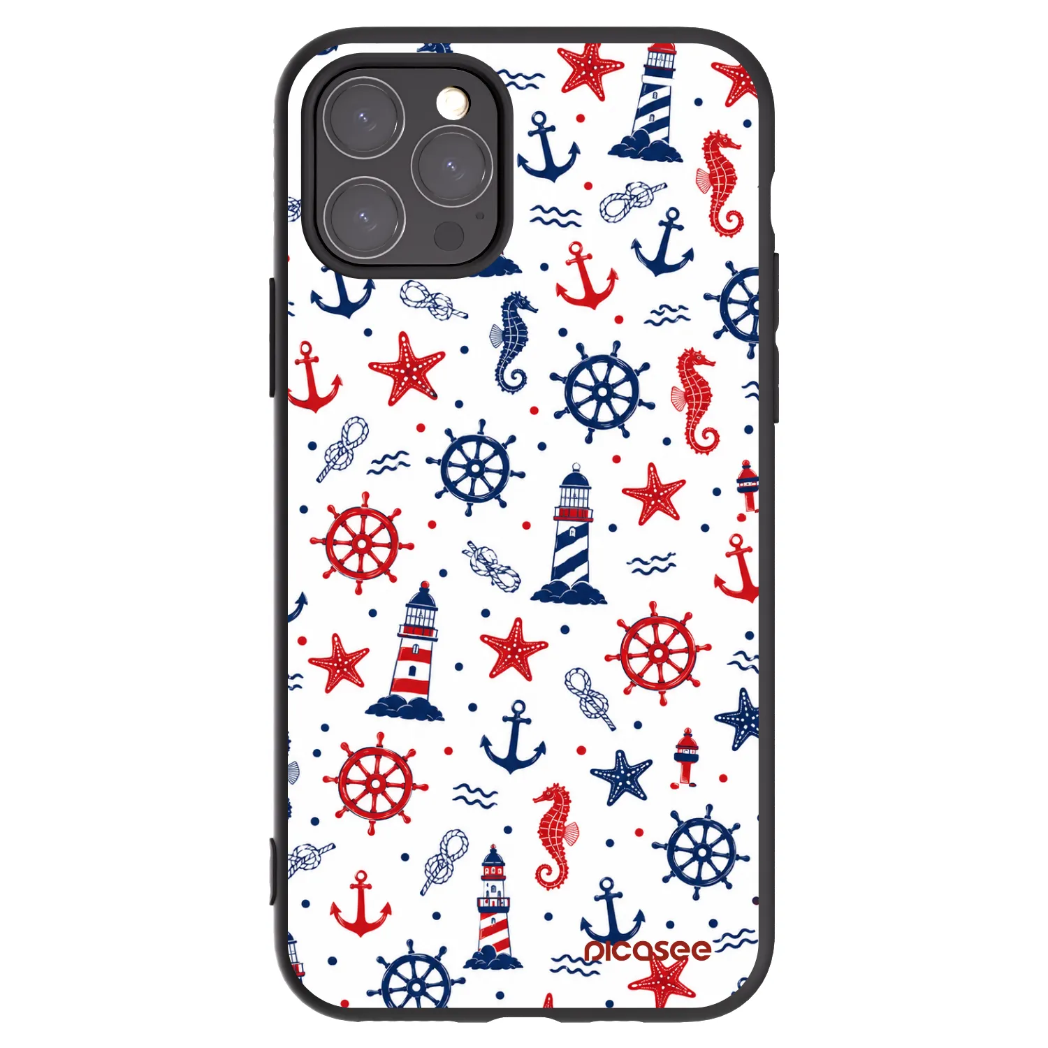Picasee Apple iPhone 11 Pro Hülle - Schwarzes Silikon - Sailor Vibes