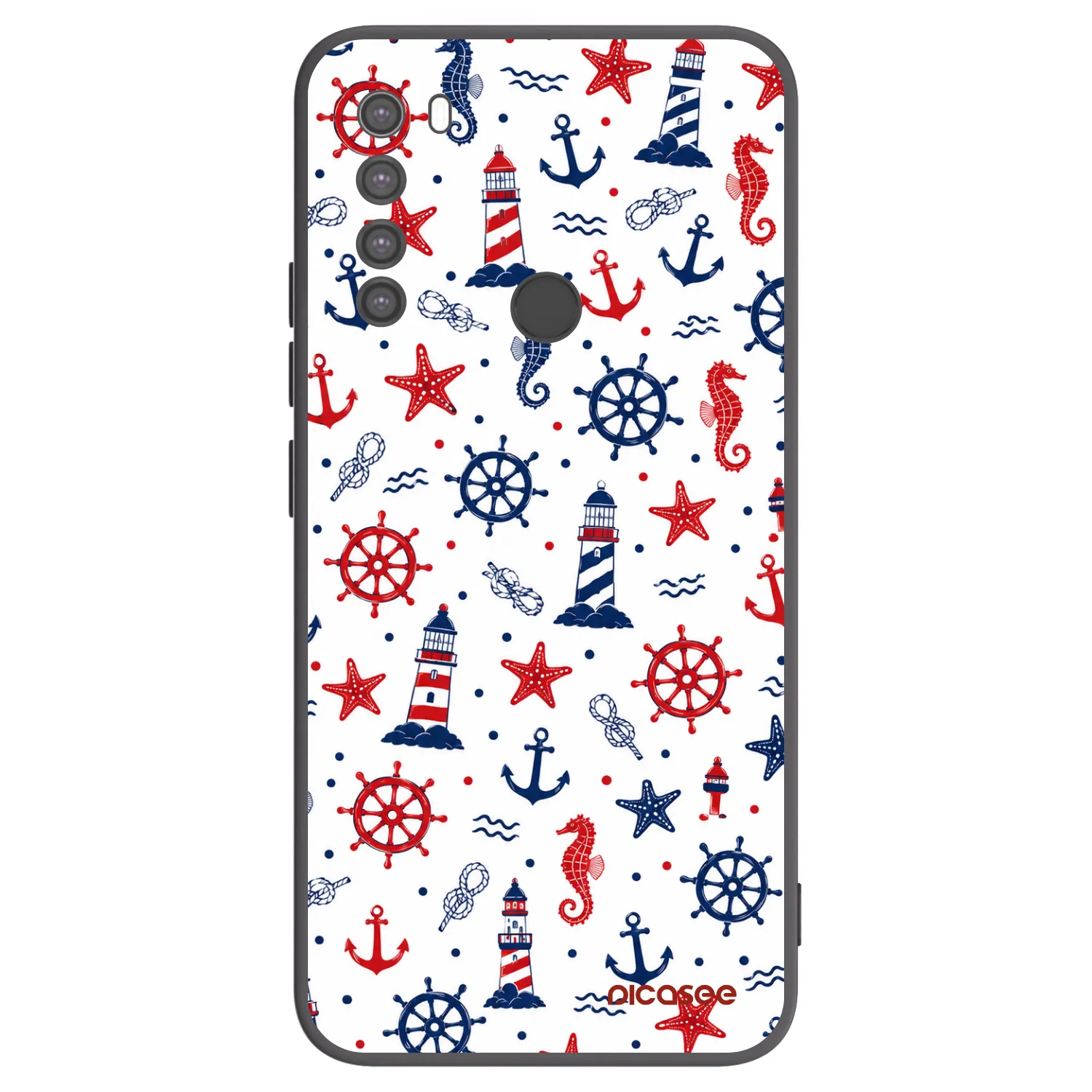 Picasee Xiaomi Redmi Note 8 Hülle - Schwarzes Silikon - Sailor Vibes