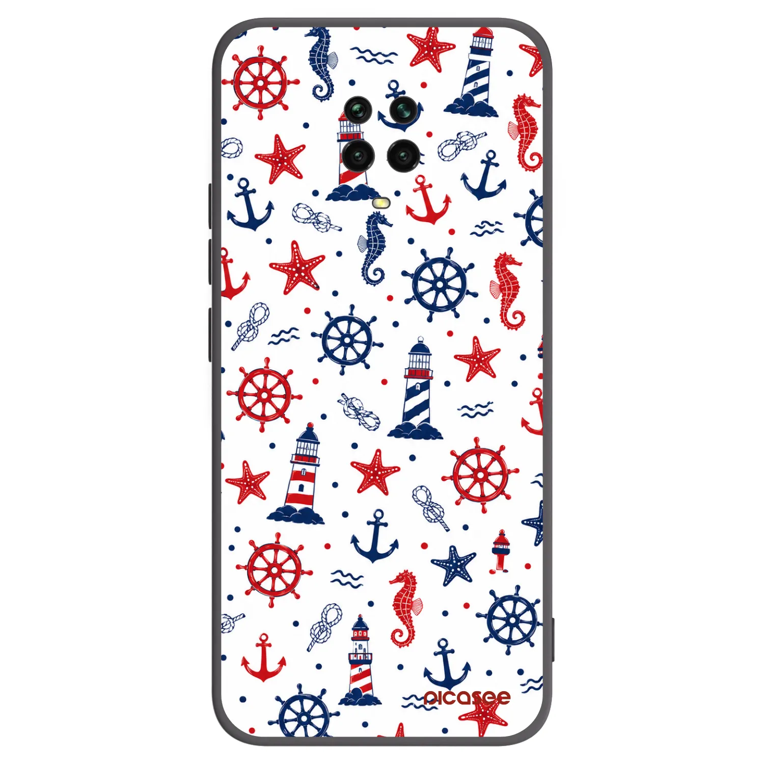 Picasee Xiaomi Redmi Note 9S Hülle - Schwarzes Silikon - Sailor Vibes