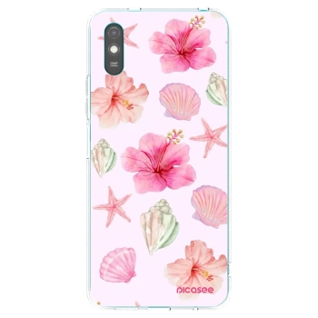 Picasee Xiaomi Redmi 9A Hülle - Transparentes Silikon - Blush Lagoon
