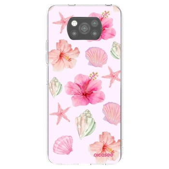 Picasee Xiaomi Poco X3 Hülle - Schwarzes Silikon - Blush Lagoon