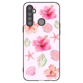 Picasee Realme 5 Hülle - Schwarzes Silikon - Blush Lagoon