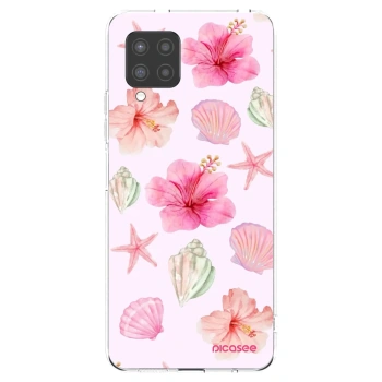 Picasee Samsung Galaxy A42 A426B Hülle - Transparentes Silikon - Blush Lagoon