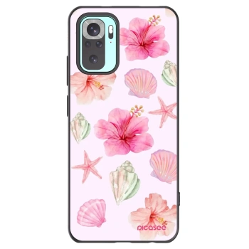 Picasee Xiaomi Redmi Note 10 Pro Hülle - Schwarzes Silikon - Blush Lagoon