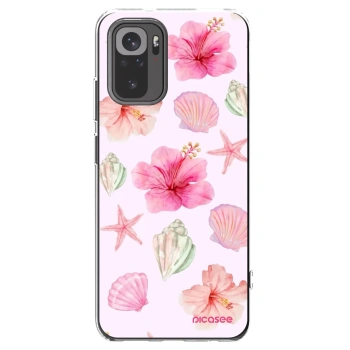 Picasee Xiaomi Redmi Note 10S Hülle - Transparentes Silikon - Blush Lagoon