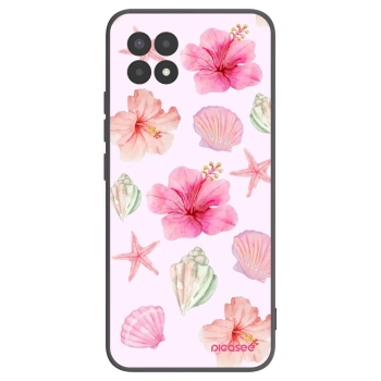 Picasee Realme 8i Hülle - Schwarzes Silikon - Blush Lagoon