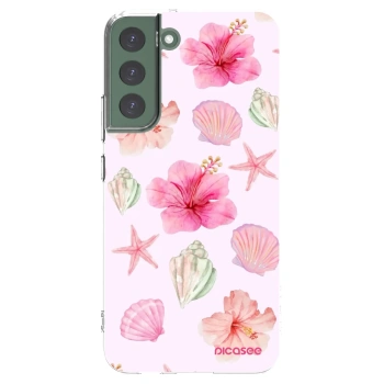 Picasee Samsung Galaxy S22+ 5G Hülle - Transparentes Silikon - Blush Lagoon