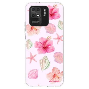 Picasee Xiaomi Redmi 10C Hülle - Transparentes Silikon - Blush Lagoon