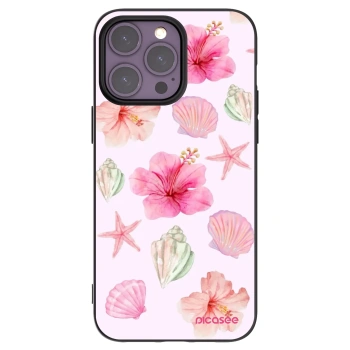 Picasee Apple iPhone 14 Pro Max Hülle - Schwarzes Silikon - Blush Lagoon