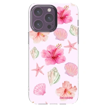 Picasee Apple iPhone 14 Pro Max Hülle - Transparentes Silikon - Blush Lagoon