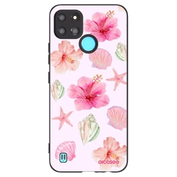 Picasee Realme C21Y Hülle - Schwarzes Silikon - Blush Lagoon