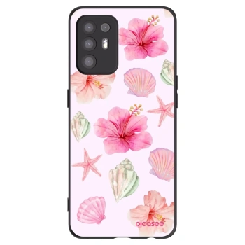 Picasee OPPO A94 5G Hülle - Schwarzes Silikon - Blush Lagoon