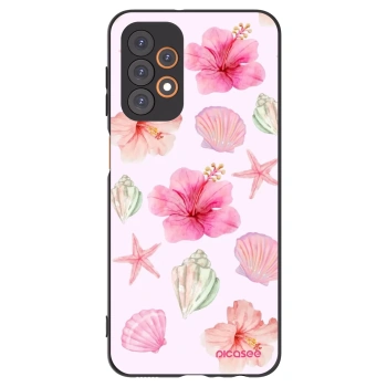 Picasee Samsung Galaxy A23 A235F 4G Hülle - Schwarzes Silikon - Blush Lagoon