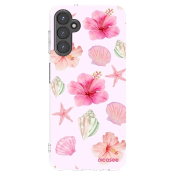 Picasee Samsung Galaxy A14 5G A146P Hülle - Transparentes Silikon - Blush Lagoon