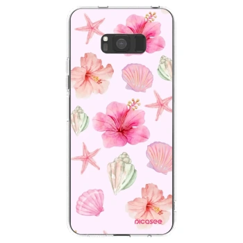 Picasee Samsung Galaxy S8 G950F Hülle - Transparentes Silikon - Blush Lagoon