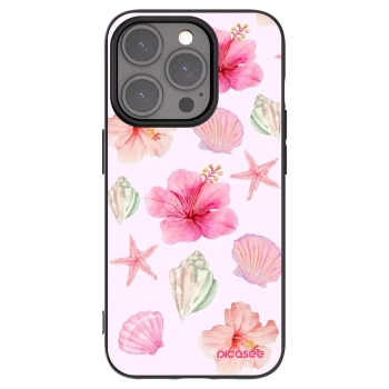 Picasee Apple iPhone 15 Pro Hülle - Schwarzes Silikon - Blush Lagoon