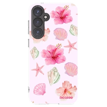 Picasee Samsung Galaxy S23 FE S711B Hülle - Transparentes Silikon - Blush Lagoon