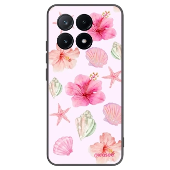Picasee Xiaomi Poco X6 Pro Hülle - Schwarzes Silikon - Blush Lagoon