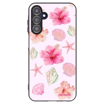 Picasee Samsung Galaxy A15 A156B 5G Hülle - Schwarzes Silikon - Blush Lagoon