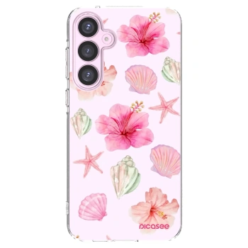Picasee Samsung Galaxy A55 5G A556B Hülle - Transparentes Silikon - Blush Lagoon
