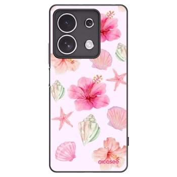 Picasee Xiaomi Redmi Note 13 4G Hülle - Schwarzes Silikon - Blush Lagoon