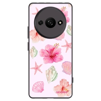Picasee Xiaomi Redmi A3 Hülle - Schwarzes Silikon - Blush Lagoon