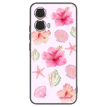 Picasee Motorola Moto G85 Hülle - Schwarzes Silikon - Blush Lagoon