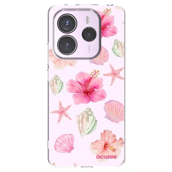 Picasee Xiaomi Redmi Note 14 5G Hülle - Transparentes Silikon - Blush Lagoon