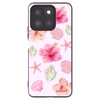 Picasee Honor X8c Hülle - Schwarzes Silikon - Blush Lagoon