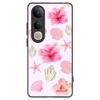 Picasee Vivo V50 Lite 5G Hülle - Schwarzes Silikon - Blush Lagoon