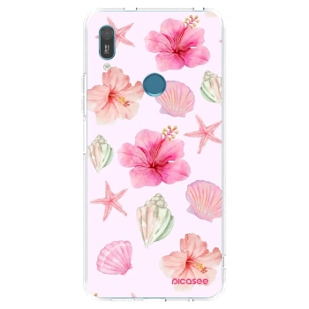 Picasee Huawei Y6 2019 Hülle - Transparentes Silikon - Blush Lagoon