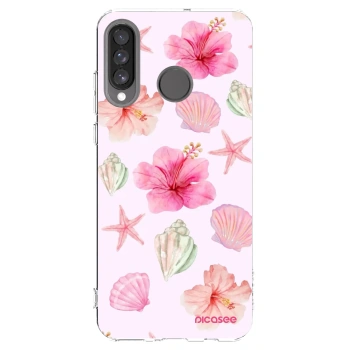 Picasee Huawei P30 Lite Hülle - Transparentes Silikon - Blush Lagoon