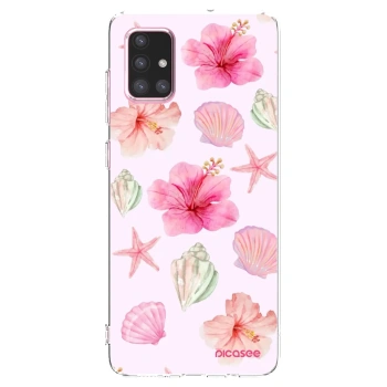 Picasee Samsung Galaxy A71 A715F Hülle - Transparentes Silikon - Blush Lagoon