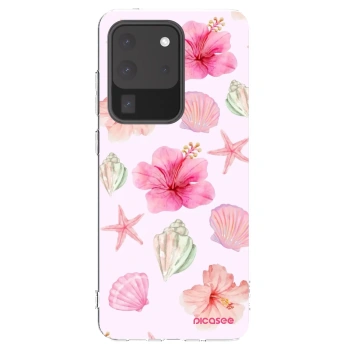 Picasee Samsung Galaxy S20 Ultra 5G G988F Hülle - Transparentes Silikon - Blush Lagoon