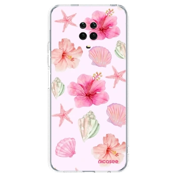 Picasee Xiaomi Redmi Note 9S Hülle - Transparentes Silikon - Blush Lagoon