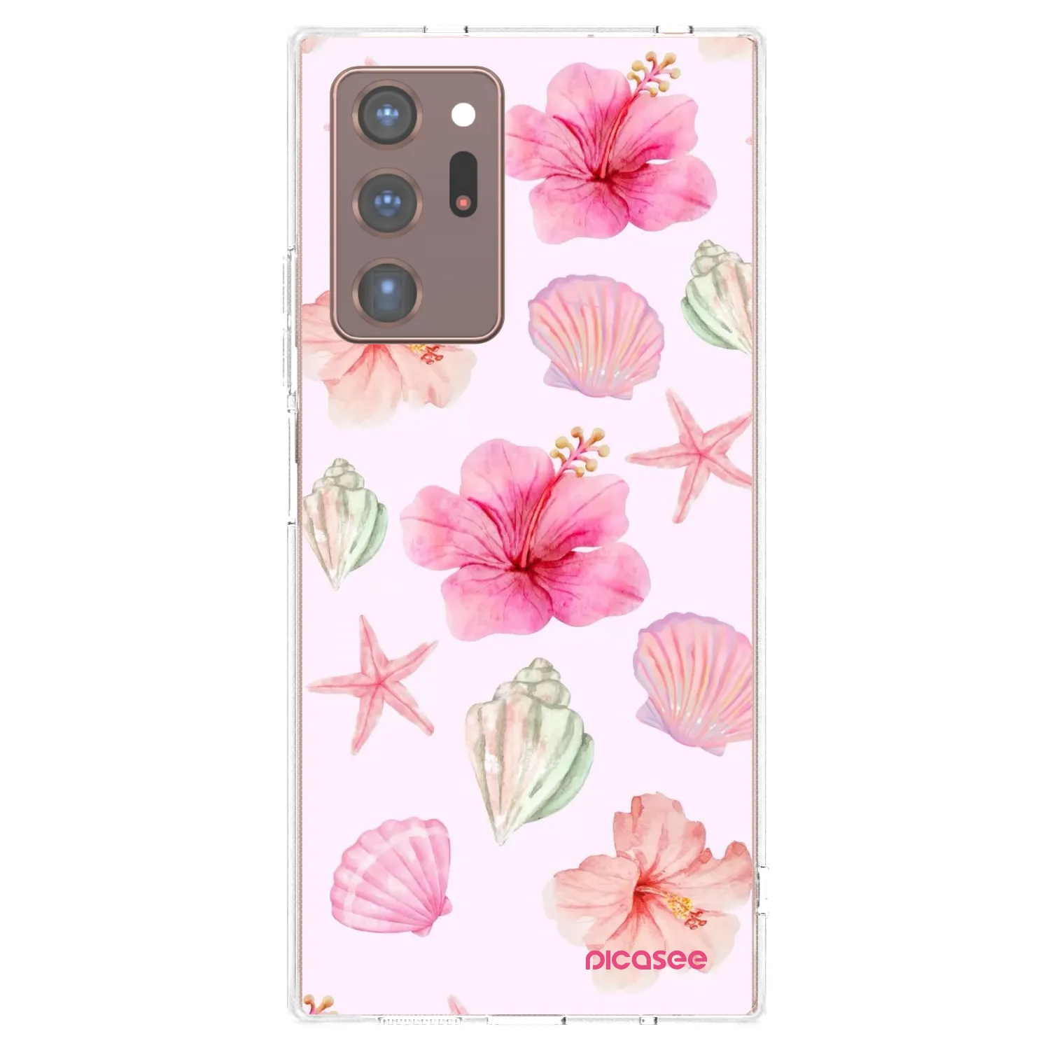 Picasee Samsung Galaxy Note 20 Ultra Hülle - Transparentes Silikon - Blush Lagoon