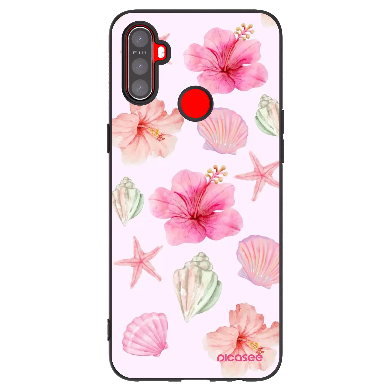 Picasee Realme C3 Hülle - Schwarzes Silikon - Blush Lagoon