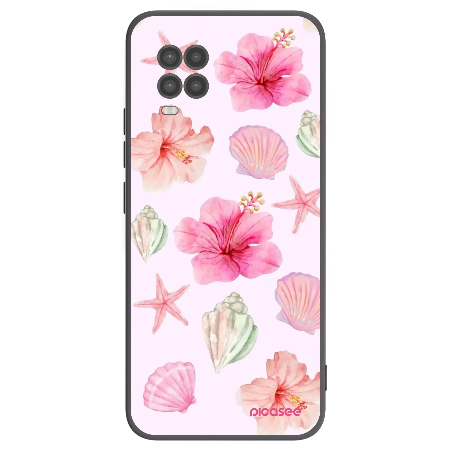 Picasee Xiaomi Mi 10 Lite Hülle - Schwarzes Silikon - Blush Lagoon