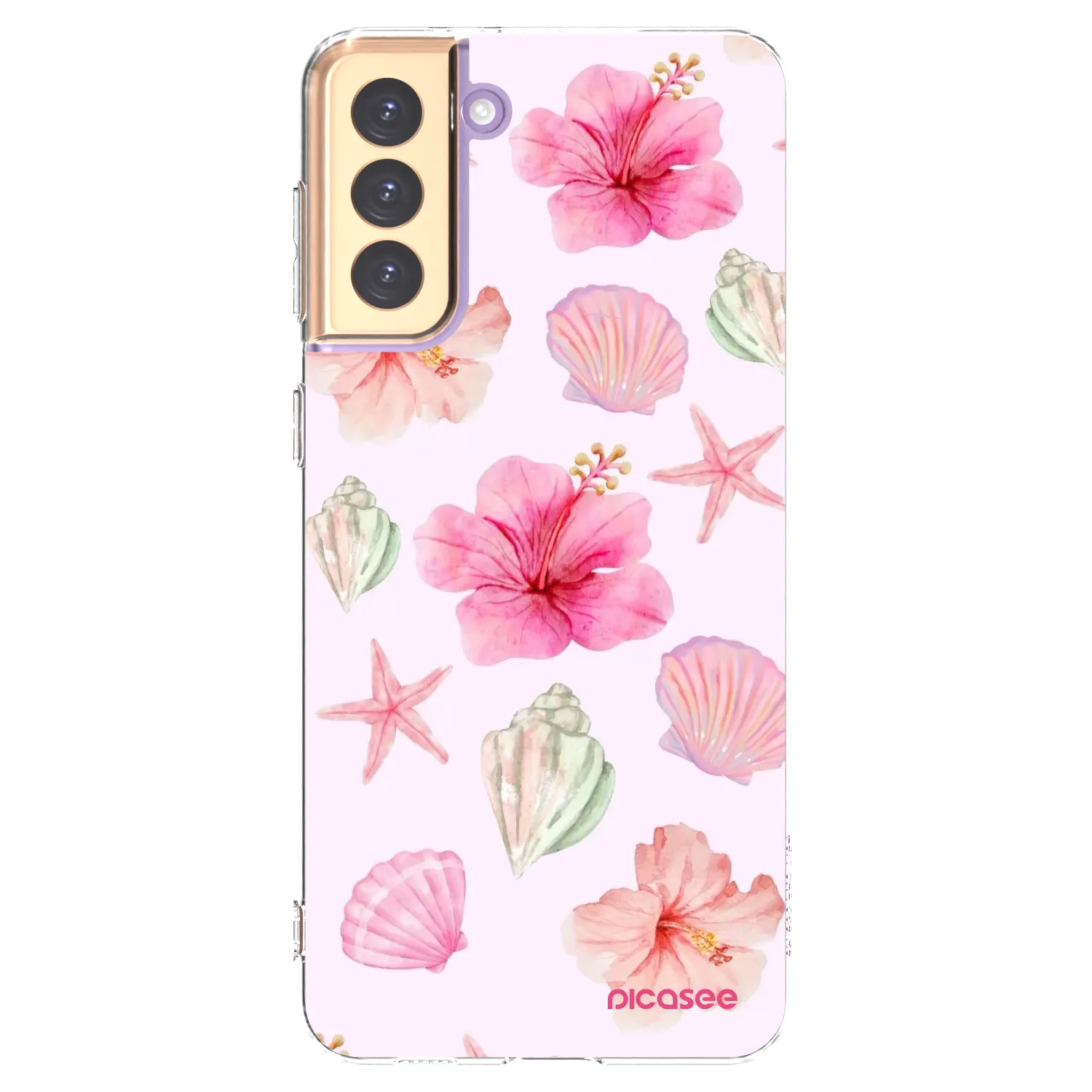 Picasee Samsung Galaxy S21+ 5G G996F Hülle - Transparentes Silikon - Blush Lagoon