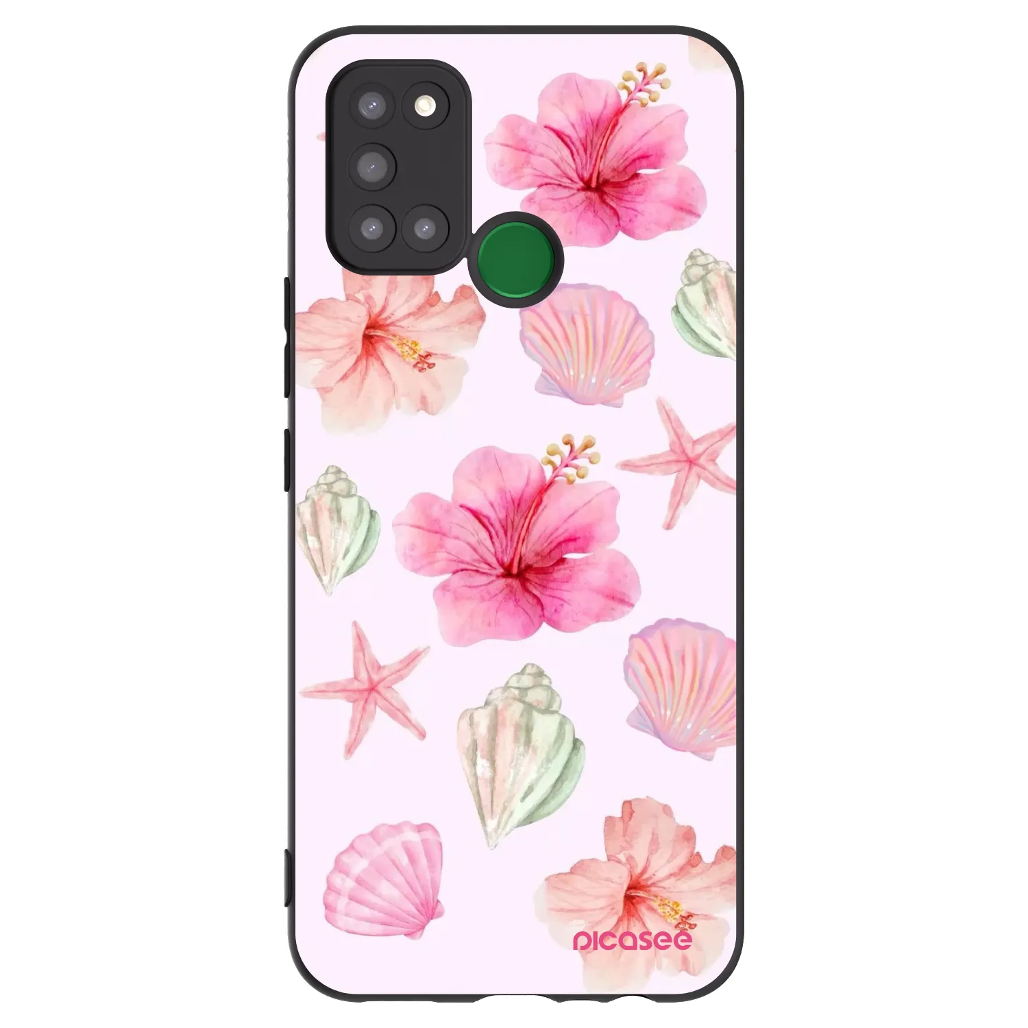 Picasee Realme 7i Hülle - Schwarzes Silikon - Blush Lagoon