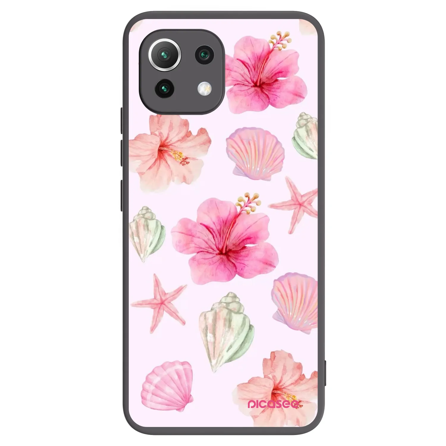 Picasee Xiaomi Mi 11 Lite Hülle - Schwarzes Silikon - Blush Lagoon