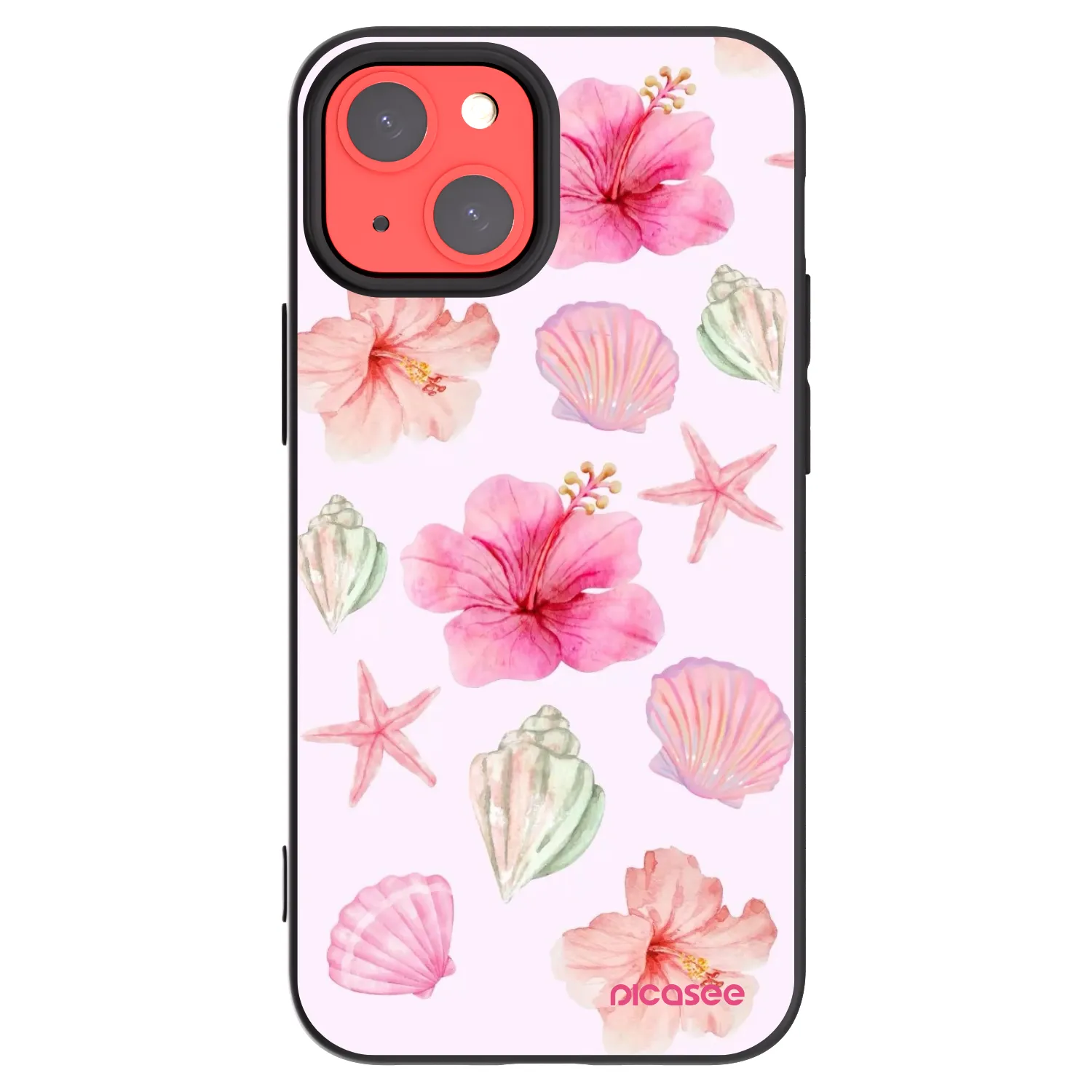 Picasee Apple iPhone 13 mini Hülle - Schwarzes Silikon - Blush Lagoon