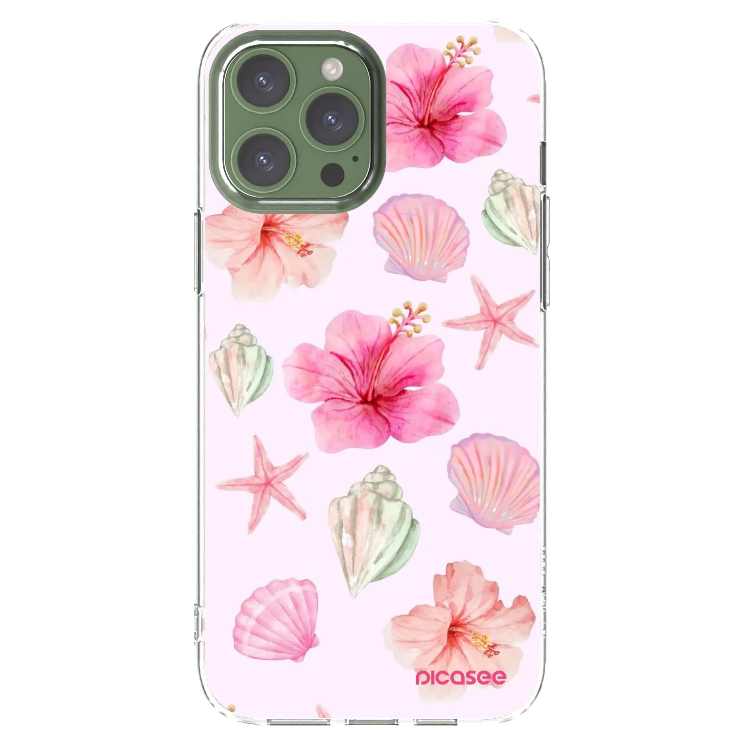 Picasee Apple iPhone 13 Pro Max Hülle - Transparentes Silikon - Blush Lagoon