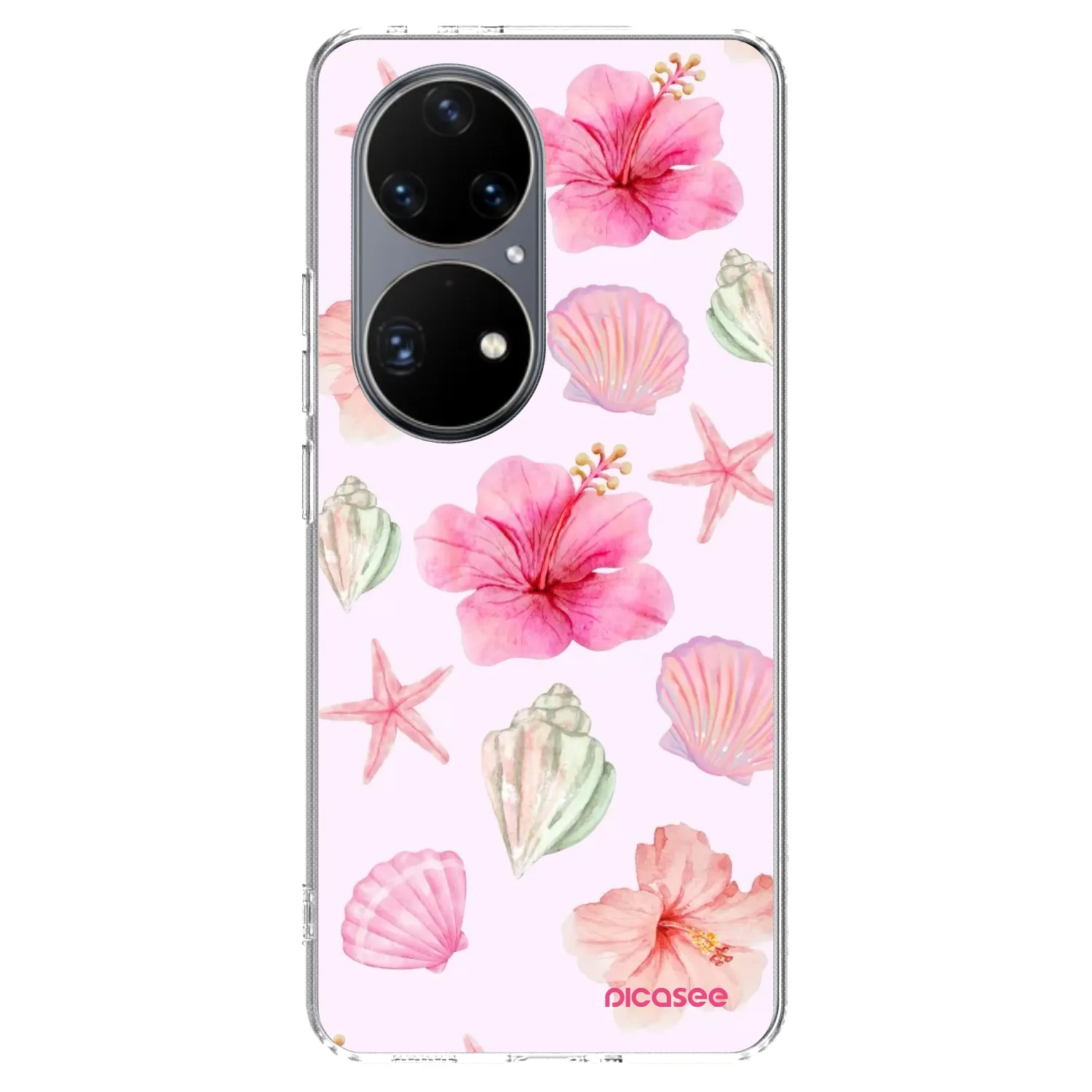 Picasee Huawei P50 Hülle - Transparentes Silikon - Blush Lagoon