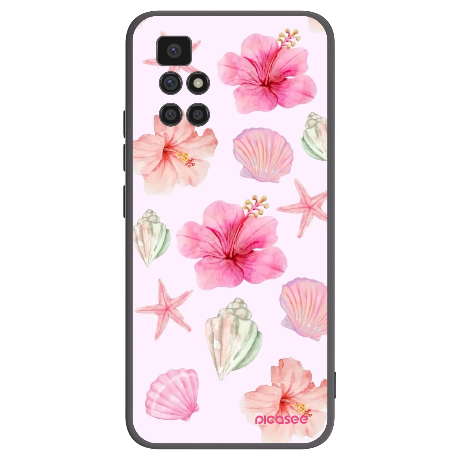 Picasee Xiaomi Redmi 10 Hülle - Schwarzes Silikon - Blush Lagoon