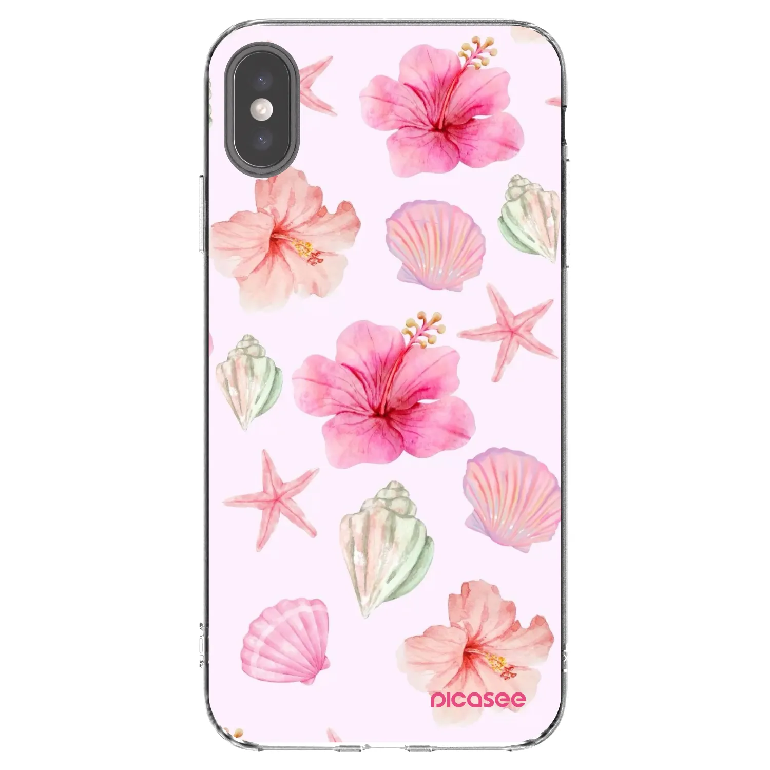 Picasee Apple iPhone XS Max Hülle - Transparentes Silikon - Blush Lagoon
